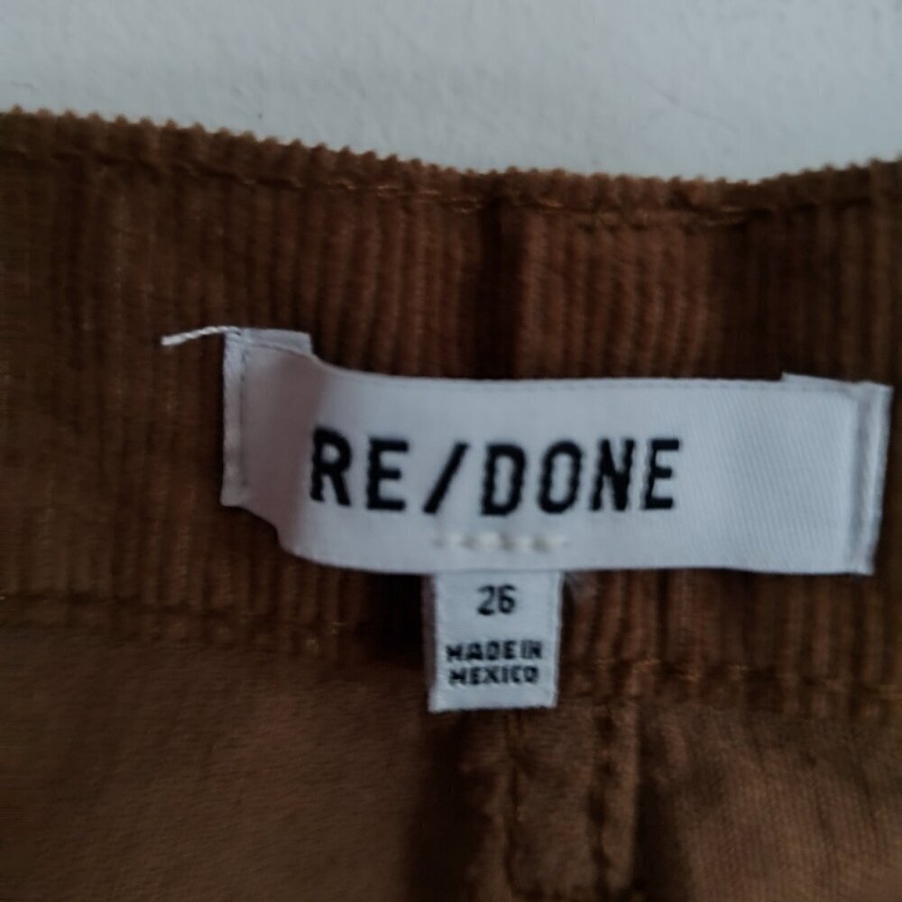 Ladies SZ 26 Re/Done Ginger 5-Pocket  Corduroys - Picture 5 of 5